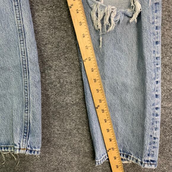 Agolde‎ 90s Pinch Jeans Women’s Sz 26 High Rise Distressed Denim Button Fly - Picture 9 of 12